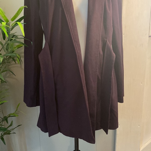 Eileen Fisher - purple sweater coat - size large - Picture 5 of 8